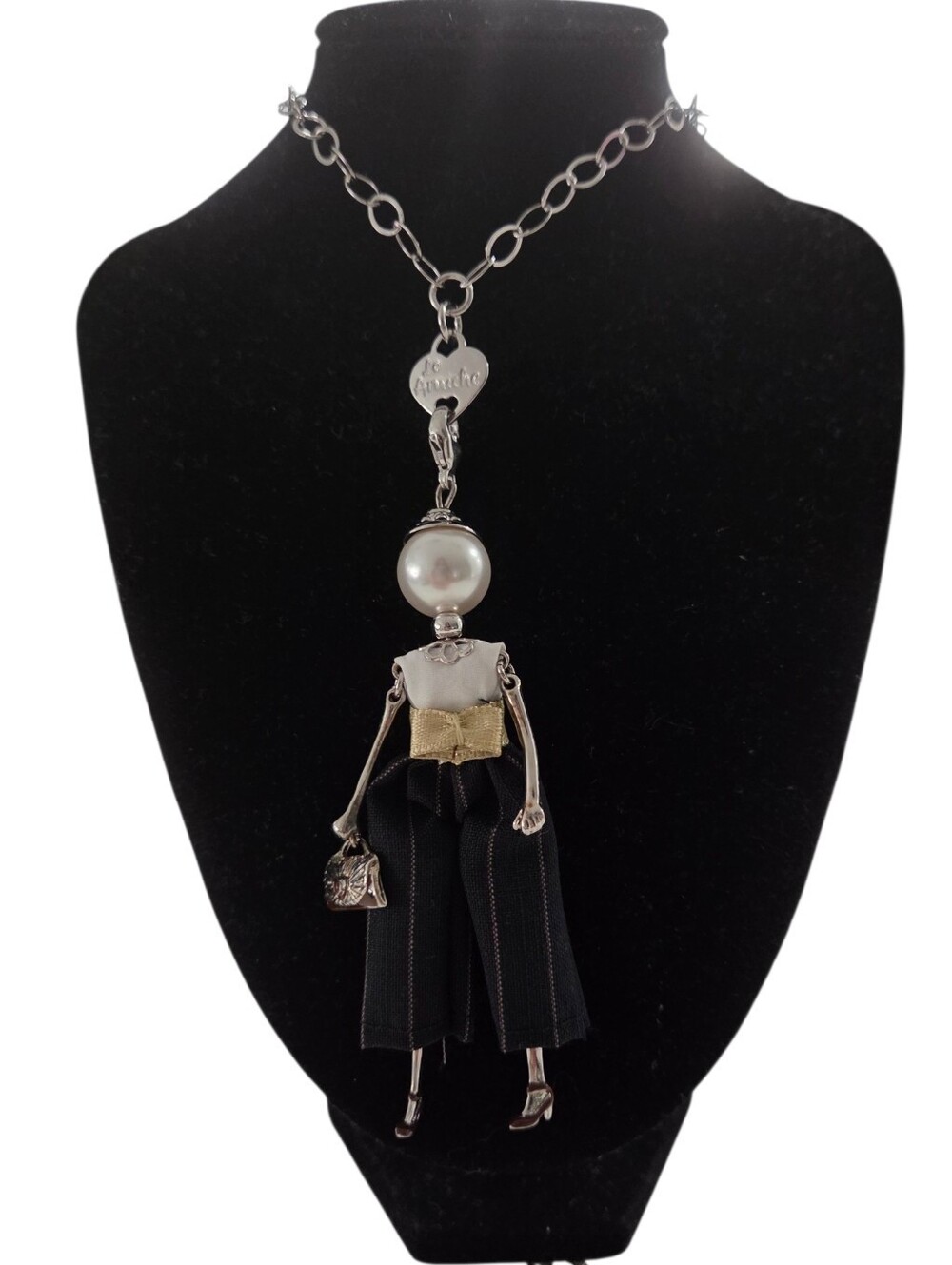 Le Amiche Italy Articulated Fashion Doll Statement Necklace